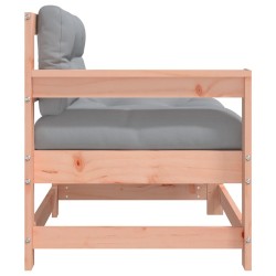 Chaises de jardin avec coussins lot de 2 bois massif douglas 