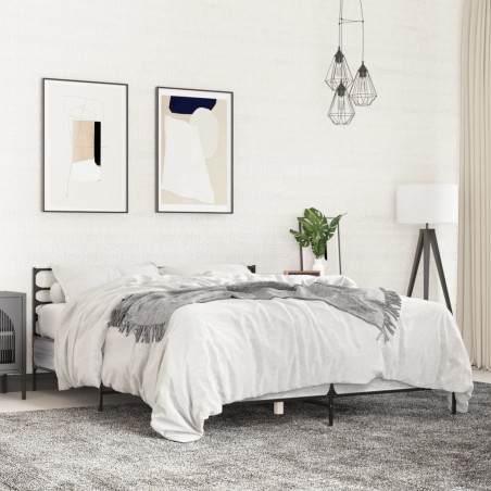 Cadre de lit sans matelas sonoma gris 120x190 cm 
