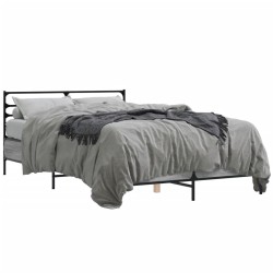 Cadre de lit sans matelas sonoma gris 120x190 cm 