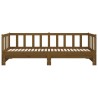 Lit coulissant sans matelas marron miel 2x(90x190) cm 
