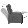 Fauteuil inclinable Gris clair Tissu 