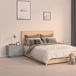 Table de chevet Sonoma gris 100x35x40 cm Bois d'ingénierie 