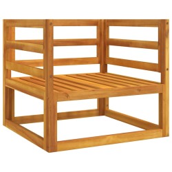 Chaise de jardin avec coussins taupe bois massif d'acacia 
