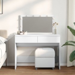 Coiffeuse avec LED blanc 100x40x120 cm 