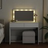 Coiffeuse avec LED blanc 100x40x120 cm 