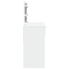 Coiffeuse avec LED blanc 100x40x120 cm 