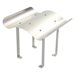 Capot de cheminée Acier inoxydable Argenté  