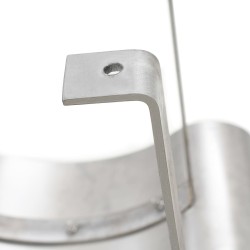 Capot de cheminée Acier inoxydable Argenté  