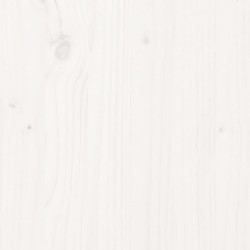 Cadre de lit sans matelas blanc bois massif 180x200 cm 