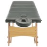 Table de massage avec 4 zones Cadre en bois Anthracite 186x68cm 