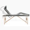 Table de massage avec 4 zones Cadre en bois Anthracite 186x68cm 