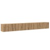 Ensemble de meuble TV mural 3 pcs chêne artisanal 