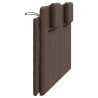 Coussin de tête de lit marron 140 cm similicuir 