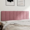 Coussin de tête de lit rose 160 cm velours 