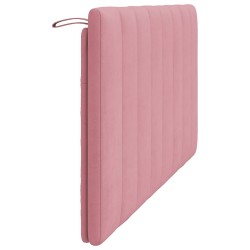 Coussin de tête de lit rose 160 cm velours 