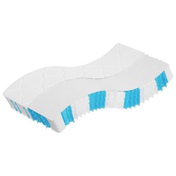 Matelas à ressorts ensachés dureté moyenne 90x190 cm 