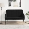 Banc Noir 110x76x80 cm Velours 