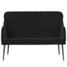 Banc Noir 110x76x80 cm Velours 