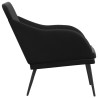 Banc Noir 110x76x80 cm Velours 