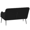Banc Noir 110x76x80 cm Velours 