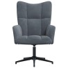 Chaise de relaxation Gris foncé Velours 