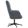 Chaise de relaxation Gris foncé Velours 