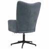 Chaise de relaxation Gris foncé Velours 
