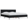Cadre de lit sans matelas noir 200x200 cm 