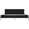 Cadre de lit sans matelas noir 200x200 cm 