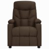 Fauteuil inclinable Marron foncé Tissu 