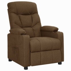 Fauteuil inclinable Marron Tissu 