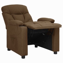 Fauteuil inclinable Marron Tissu 