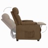 Fauteuil inclinable Marron Tissu 