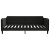 Lit de repos sans matelas noir 90x200 cm tissu 