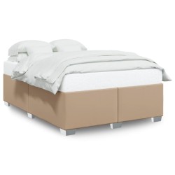 Cadre de lit sans matelas cappuccino 140x200 cm similicuir 