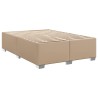 Cadre de lit sans matelas cappuccino 140x200 cm similicuir 