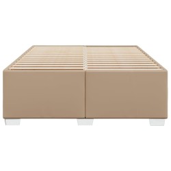 Cadre de lit sans matelas cappuccino 140x200 cm similicuir 