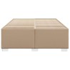 Cadre de lit sans matelas cappuccino 140x200 cm similicuir 