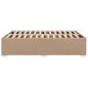 Cadre de lit sans matelas cappuccino 140x200 cm similicuir 