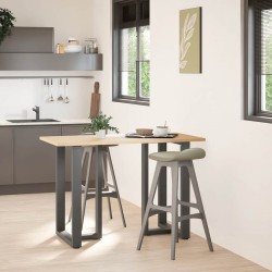 Pieds de table de bar en T, 2 pièces, anthracite, 60 x 35 x (90-91) cm, acier 