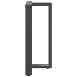 Pieds de table de bar en T, 2 pièces, anthracite, 60 x 35 x (90-91) cm, acier 