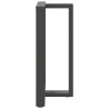 Pieds de table de bar en T, 2 pièces, anthracite, 60 x 35 x (90-91) cm, acier 