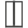 Pieds de table de bar en T, 2 pièces, anthracite, 60 x 35 x (90-91) cm, acier 