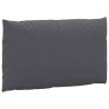 Coussins de palette lot de 2 anthracite tissu oxford 