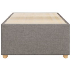 Cadre de lit sans matelas taupe 80x200 cm tissu 