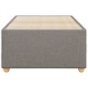 Cadre de lit sans matelas taupe 80x200 cm tissu 