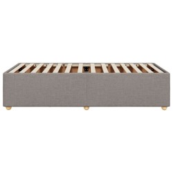 Cadre de lit sans matelas taupe 80x200 cm tissu 
