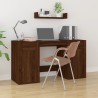 Bureau avec armoire chêne marron bois d'ingénierie 