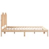 Cadre de lit extra long sans matelas 160x210 cm bois massif 