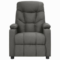 Fauteuil inclinable Gris foncé Tissu 